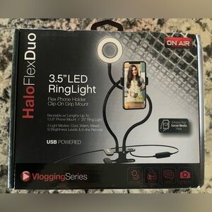 HaloFlexDuo 3.5" LED Ring Light. New in box.